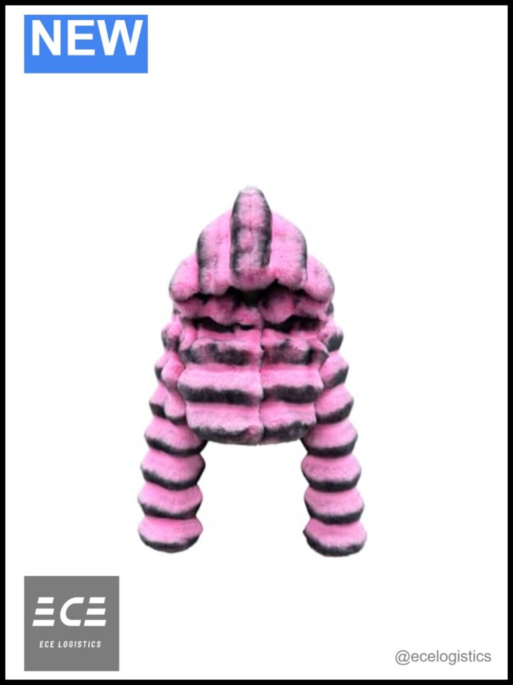 Faux Chinchilla Cropped Puffer Jacket Winter Coat